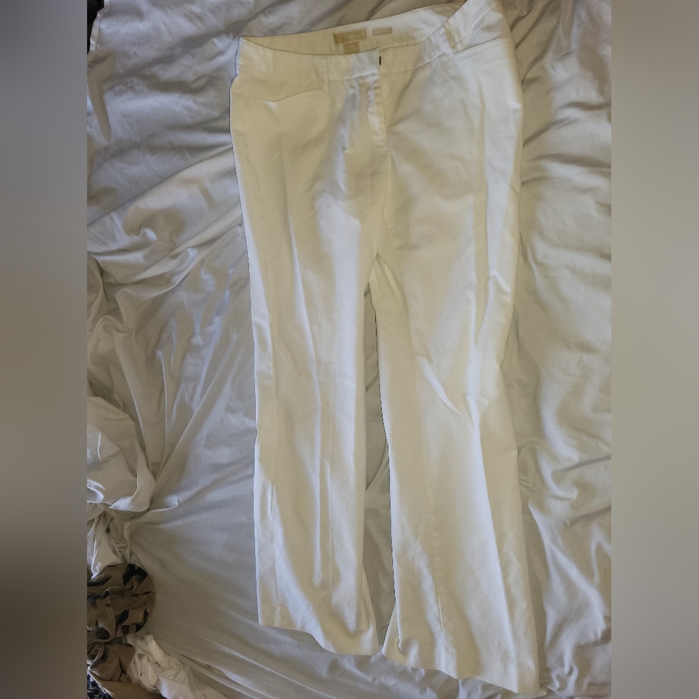 MICHAEL Michael Kors White Gramercy Fit Pants